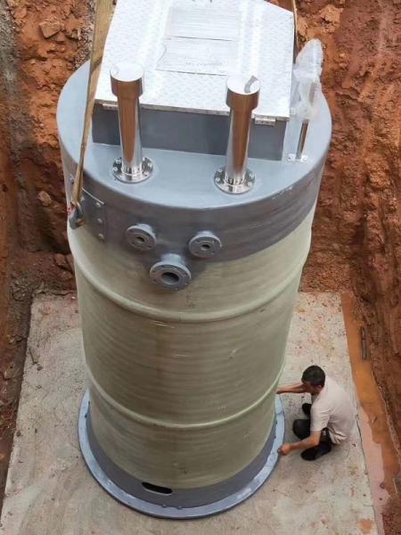 牡丹江峨眉山一体化提升泵安装
